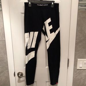 NIKE WOMENS BLACK WORKOUT LEGGINGS
